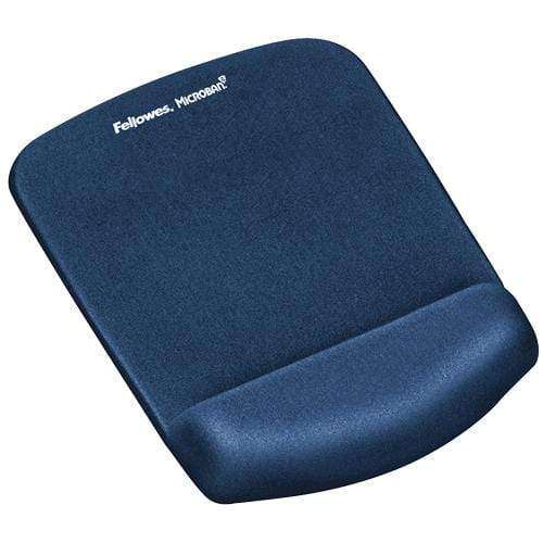 Fellowes PlushTouch Mousepad Wrist Support Blue 9287302