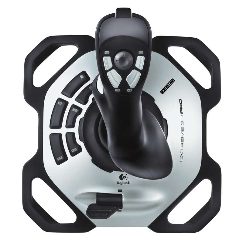 Logitech Extreme 3D Pro Joystick PC Digital USB 2.0 Black and White 942-000031