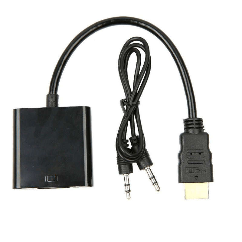 Tuff-Luv HDMI to VGA Video and Audio Converter Adapter - Black A1_192
