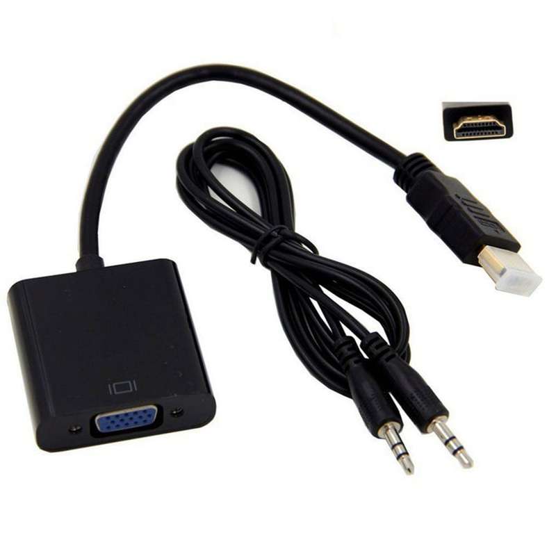 Tuff-Luv HDMI to VGA Video and Audio Converter Adapter - Black A1_192