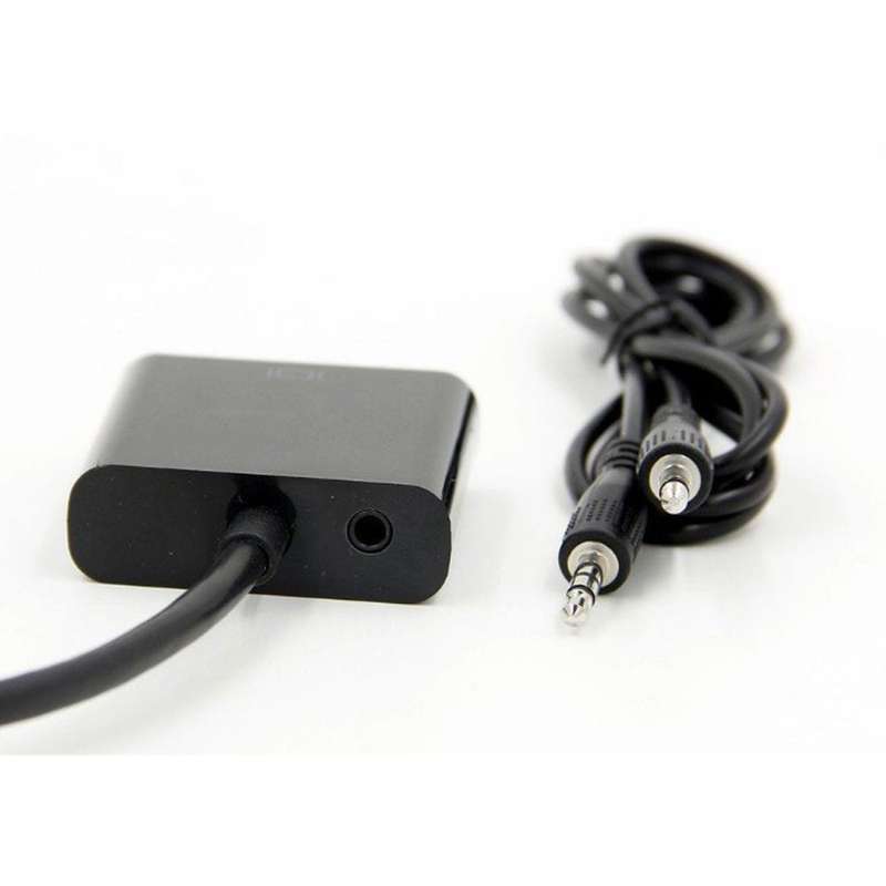 Tuff-Luv HDMI to VGA Video and Audio Converter Adapter - Black A1_192