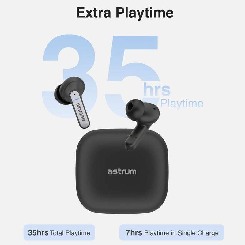 Astrum ET360 Active Noise Cancelling True Wireless Earbuds Black A10536-B