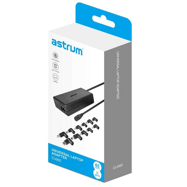 Astrum CU065 65W Universal AC Notebook Adapter A90506-B