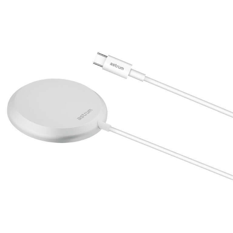 Astrum CW500 15W Magnetic Slim Wireless Charging Pad Silver A92050-S
