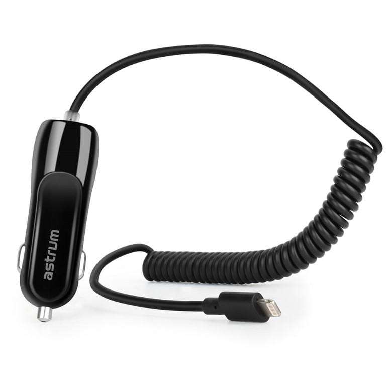 Astrum CC390 8-pin Lightning MFI Car Charger 1.5m Black A93039-B