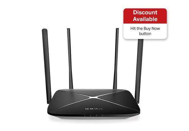 Mercusys AC12G AC1200 Wi-Fi 5 Wireless Router Dual Band Gigabit