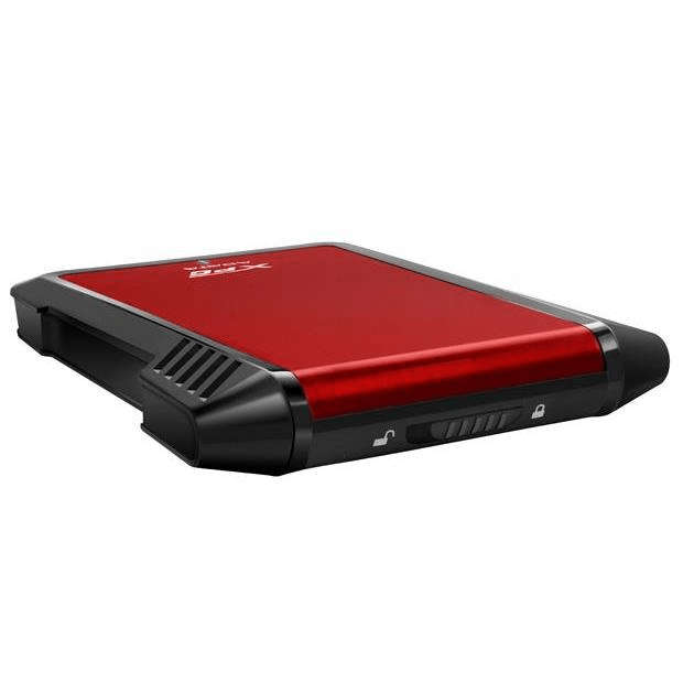 ADATA EX500 2.5-inch HDD/SSD Enclosure Black and Red AEX500U3-CRD