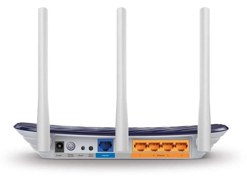 TP-Link Archer C20 AC750 Wi-Fi 5 Wireless Router Dual-band 2.4GHz and 5GHz Fast Ethernet Black White