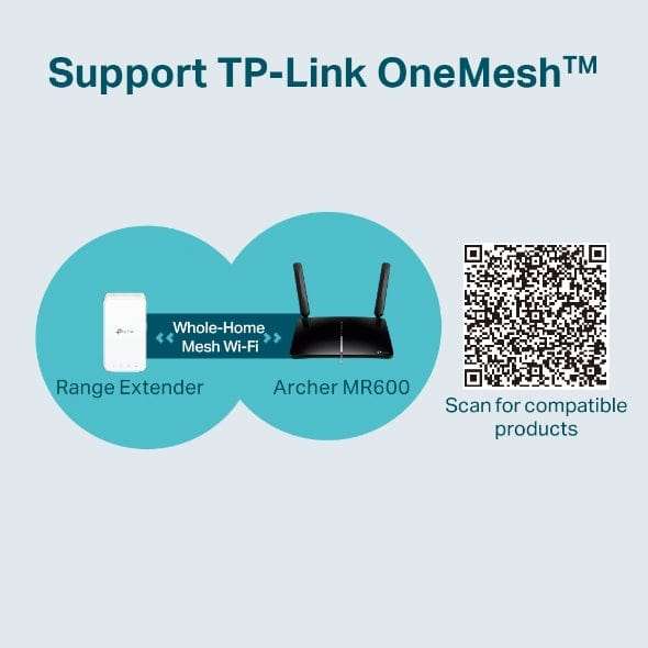 TP-LINK Archer MR600 4G+ Advance Cat6 AC1200 Wireless Dual Band Gigabit Router (take a sim)