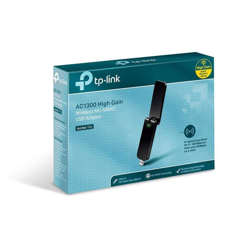TP-Link Archer T4U AC1300 Wireless Dual Band USB Adapter WLAN 867 Mbit/s