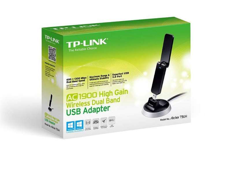 TP-Link Archer T9UH AC1900 High Gain Wireless Dual Band USB Adapter WLAN 1300 Mbit/s
