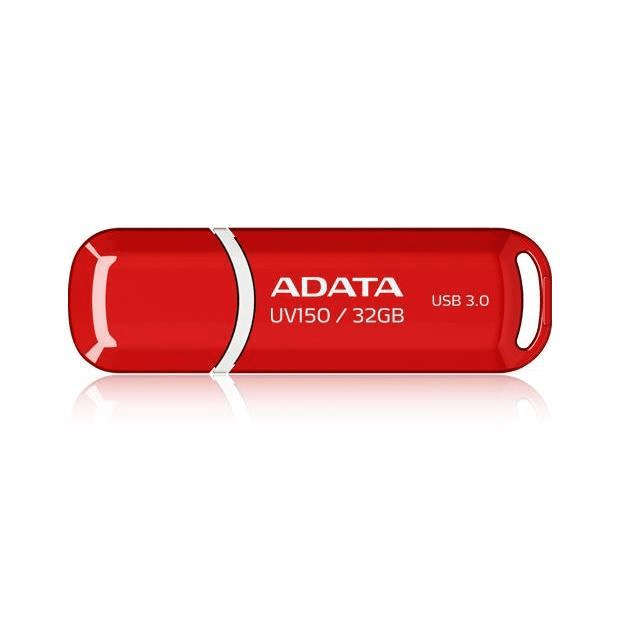 ADATA DashDrive UV150 32GB USB Type-A 3.2 Gen 1 Flash Drive Red AUV150-32G-RRD