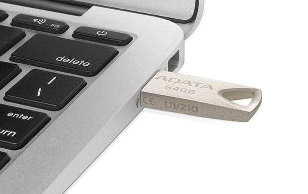 ADATA AUV210-64G-RGD 64GB USB 2.0 Type-A Beige Flash Drive