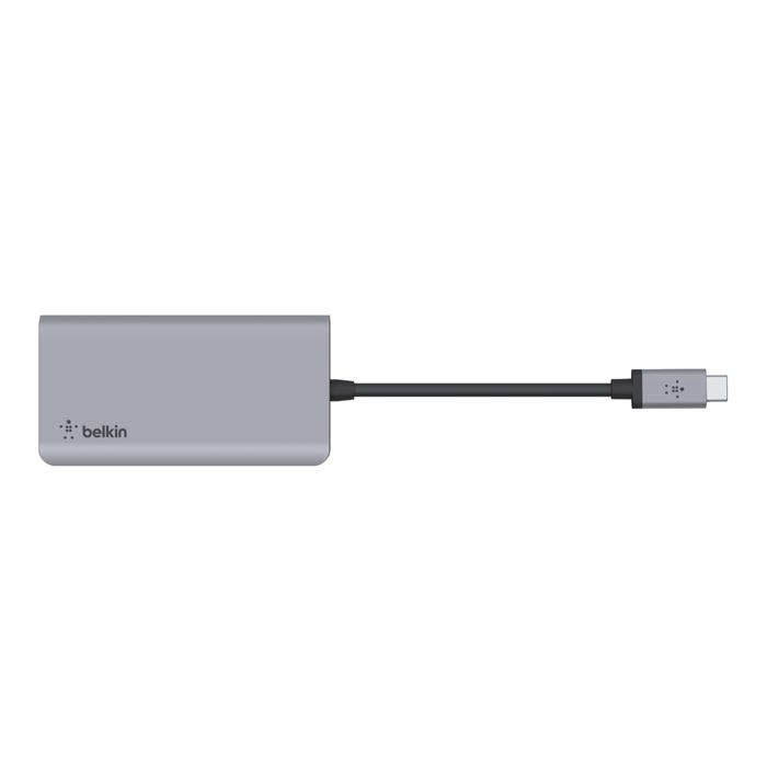 Belkin Connect USB-C 6-in-1 Multiport Adapter Silver AVC008BTSGY