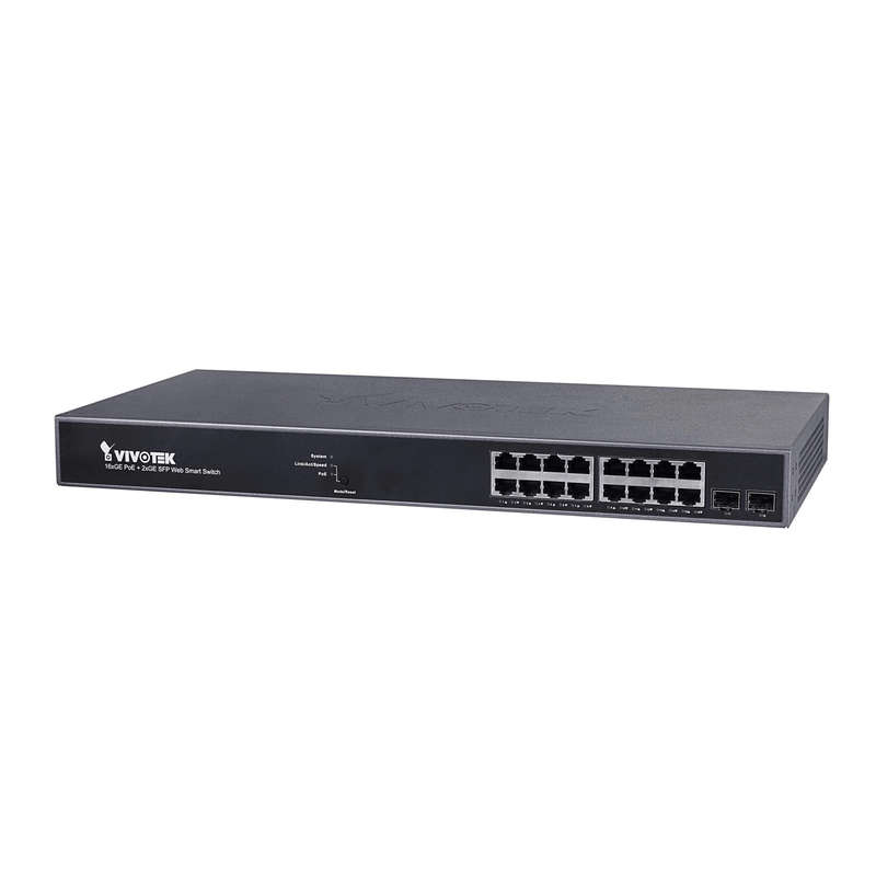 Vivotek AW-GEV-184B-250 1U Managed Gigabit Ethernet PoE Network Switch