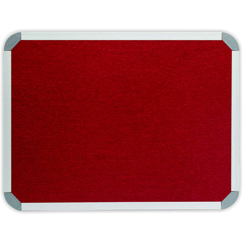 Parrot Info Board Aluminium Frame 600x450mm Burgandy BD0720U