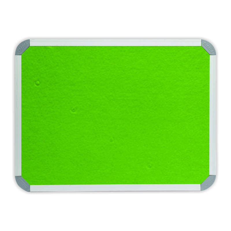 Parrot Info Board Aluminium Frame 1200x900mm Lime Green BD0741C