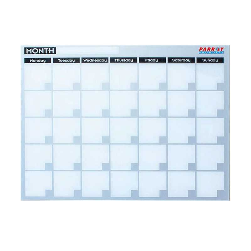 Parrot Cast Acrylic Monthly Planner Cast Acrylic 600x450mm BD7126