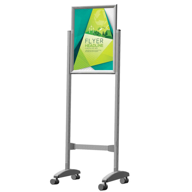 Parrot Poster Frame Stand A1 Double Sided Castors BG9401