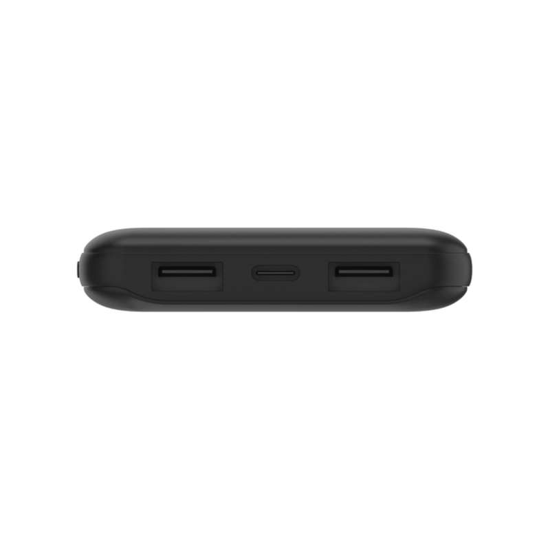 Belkin BoostCharge 10000mAh 3-Port Power Bank with USB-A to USB-C Cable Black BPB011BTBK