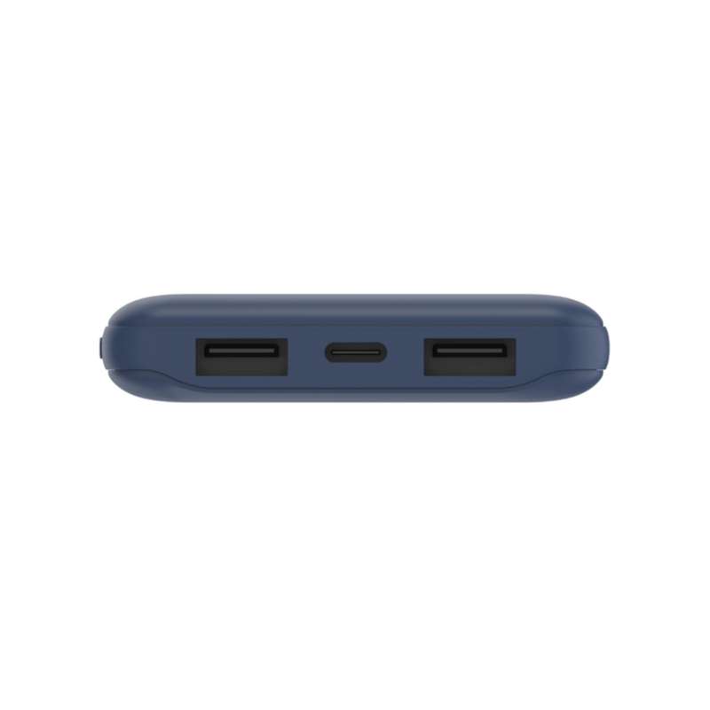 Belkin BoostCharge 10000mAh 3-Port Power Bank with USB-A to USB-C Cable Blue BPB011BTBL