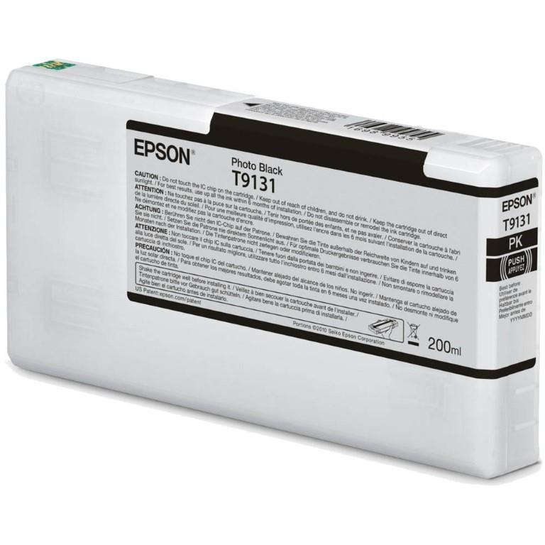 Epson SureColor SC-P5000 200-ml Photo Black Standard Yield Printer Ink Cartridge Original C13T913...