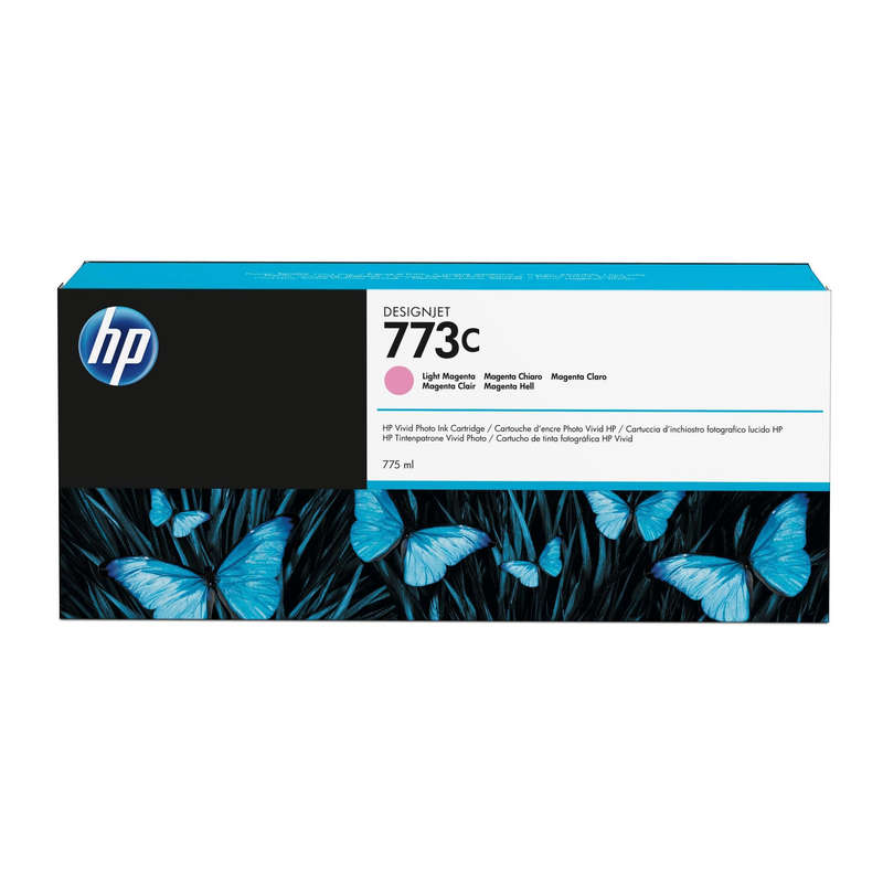 HP 773C 775-ml DesignJet Light Magenta Printer Ink Cartridge Original C1Q41A Single-pack