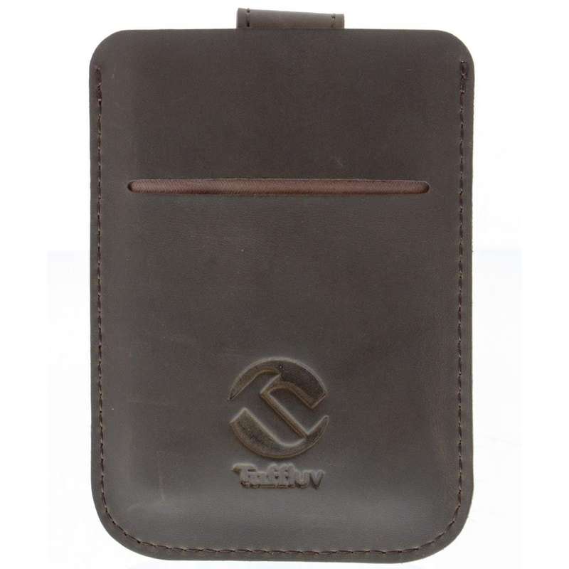 Tuff-Luv Western Leather Credit Card Pull Ewallet - Brown C8_53