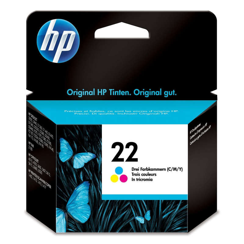 HP 22 Tri-colour Ink Cartridge Original C9352AE Single-pack
