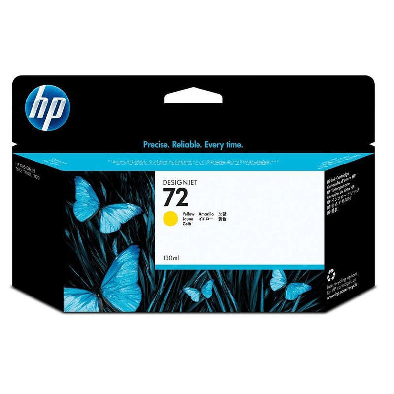 HP 72 130ml Yellow DesignJet Ink Cartridge Original C9373A Single-pack