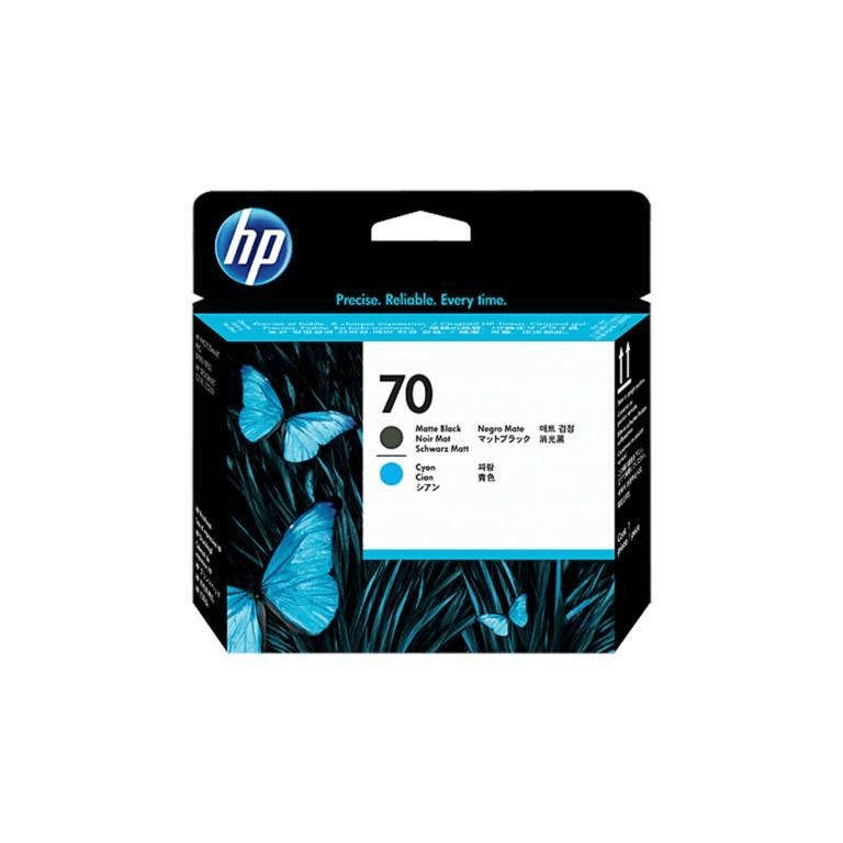 HP DesignJet 70 Matte Black and Cyan Original Printhead C9404A