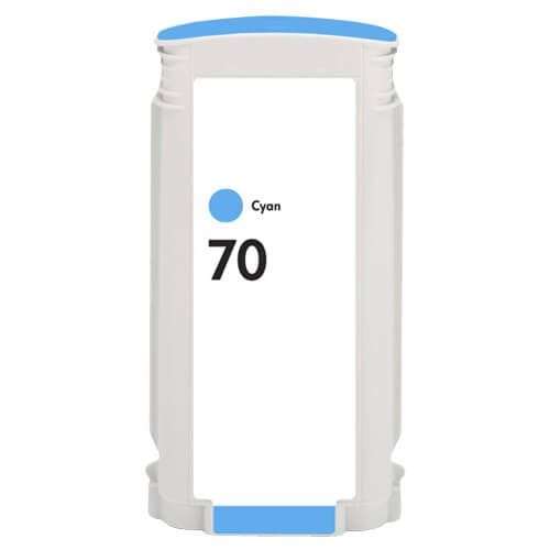 HP 70 130-ml DesignJet Cyan Printer Ink Cartridge Original C9452A Single-pack