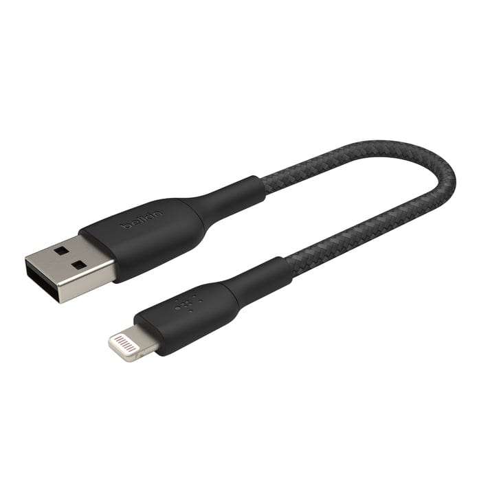 Belkin BoostCharge 1m Braided Lightning to USB-A Cable - Black CAA002BT1MBK