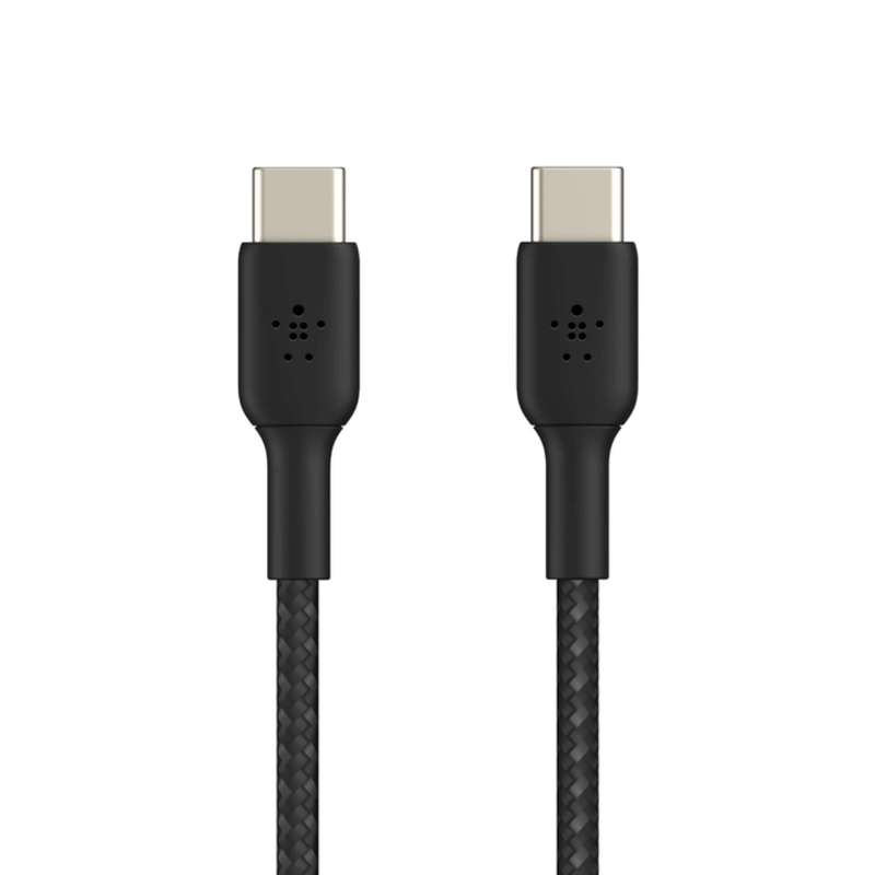 Belkin BoostCharge 1m Braided USB-C to USB-C Cable - Black CAB004BT1MBK
