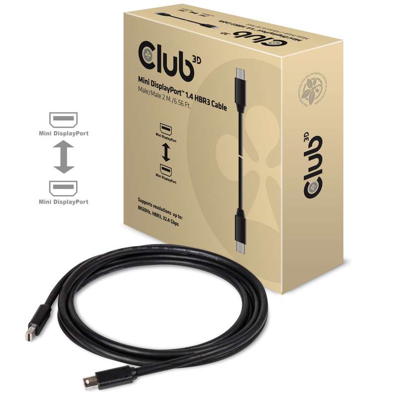 Club 3D Mini DisplayPort 1.4 Cable CAC-1164