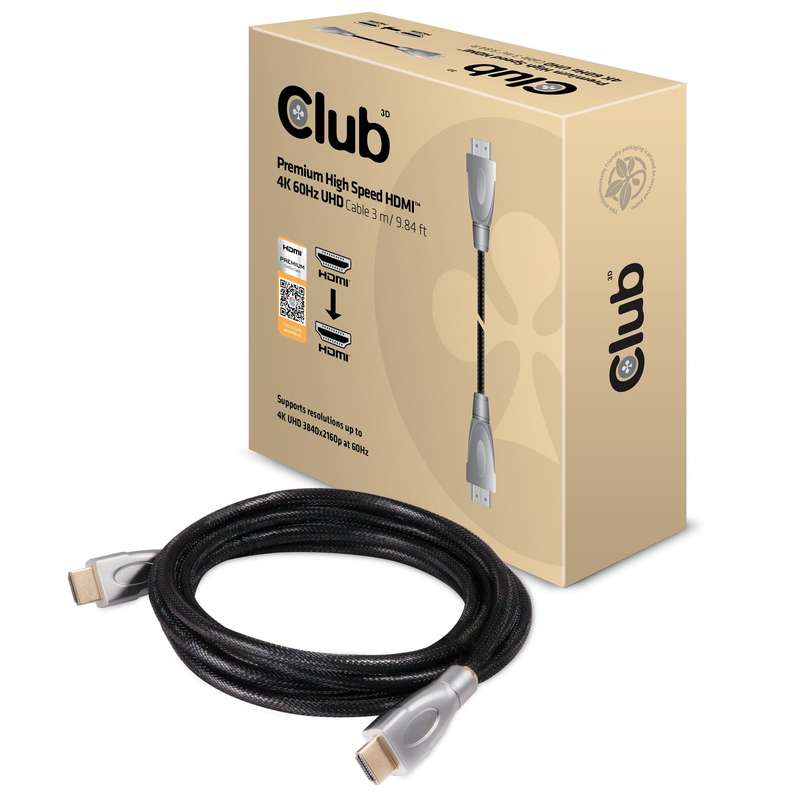 Club 3D CAC-1310 3m Premium High Speed HDMI 2.0 Cable