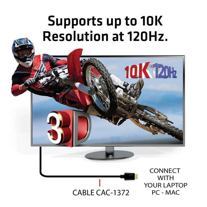 Club 3D CAC-1372 2m Ultra High Speed HDMI 2.1 10K 120Hz M/M Cable