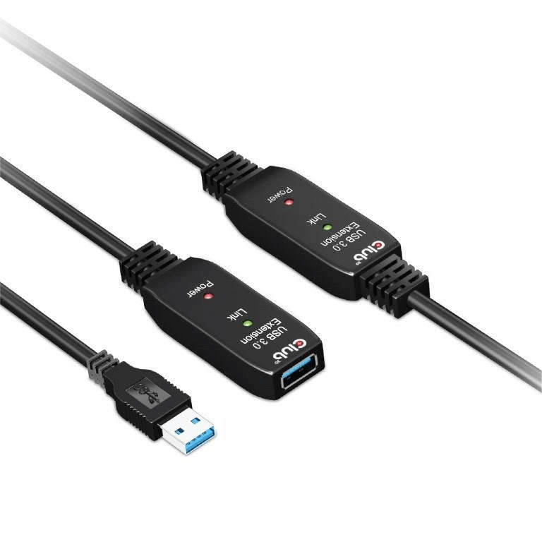 Club 3D USB 3.2 Gen1 Active Repeater 10m Cable CAC-1405