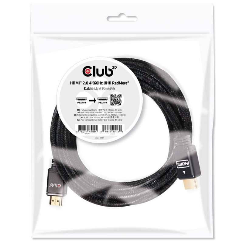 Club 3D CAC-2314 15m HDMI 2.0 4K 60Hz UHD Cable