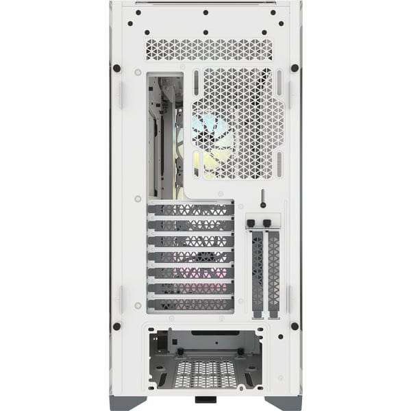 Corsair iCUE 5000X RGB Tempered Glass Mid-Tower ATX PC Smart Case White CC-9011213-WW