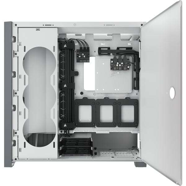Corsair iCUE 5000X RGB Tempered Glass Mid-Tower ATX PC Smart Case White CC-9011213-WW