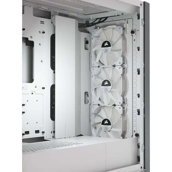 Corsair iCUE 5000X RGB Tempered Glass Mid-Tower ATX PC Smart Case White CC-9011213-WW