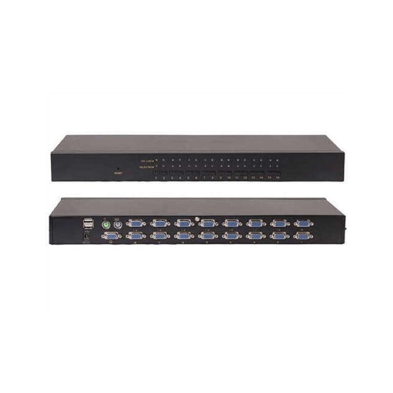 Cattex 16-port Rack Mountable KVM Console CD-1U1600