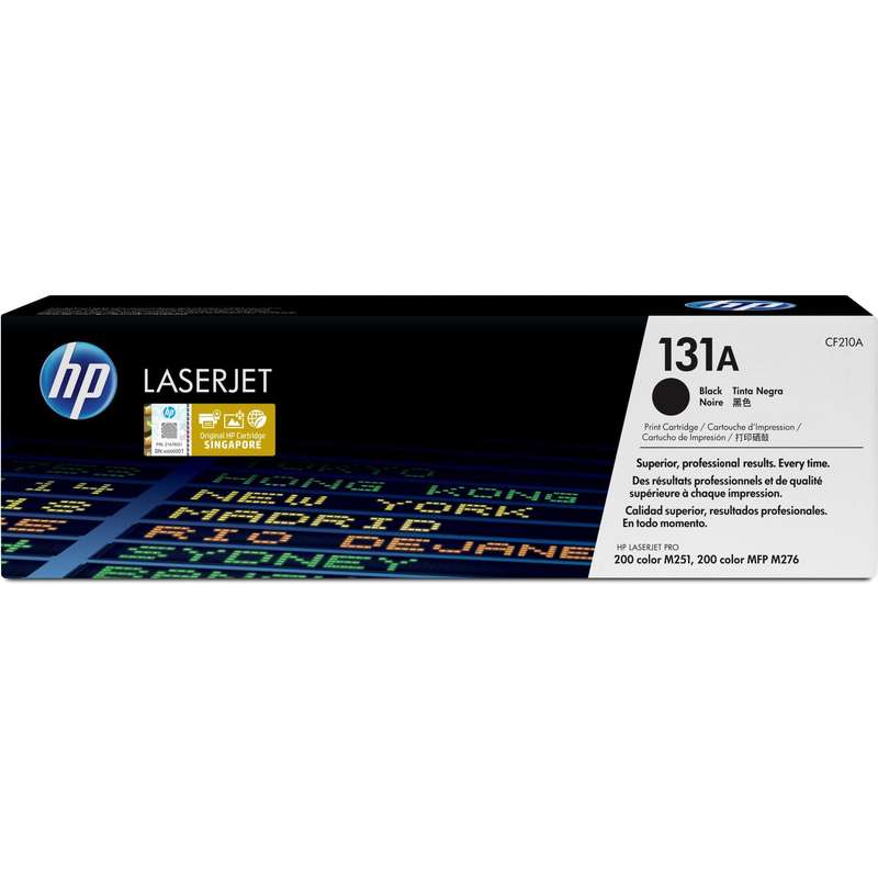 HP 131A Black Toner Cartridge 1,520 Pages Original CF210A Single-pack