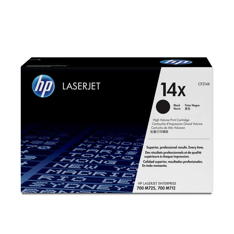 HP 14X Black High Yield Toner Cartridge 17,500 Pages Original CF214X Single-pack