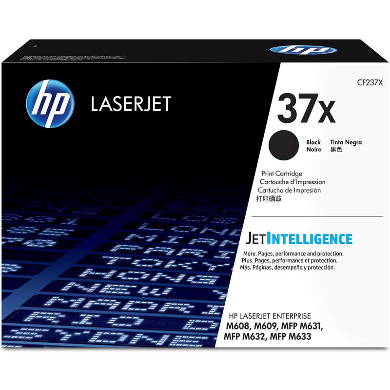 HP 37X Black High Yield Toner Cartridge 25,000 Pages Original CF237X Single-pack
