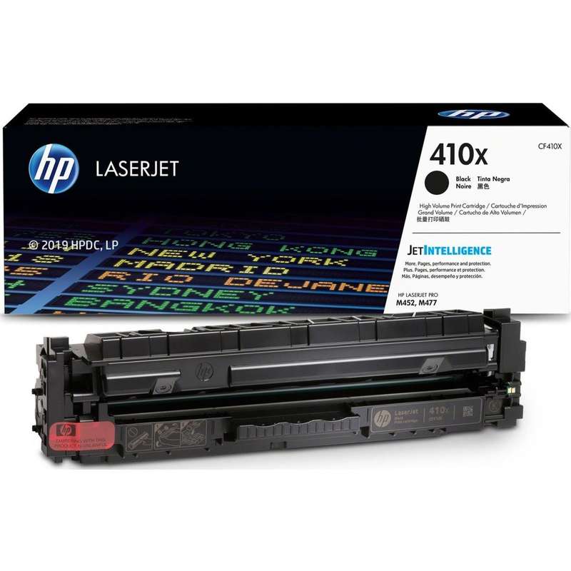HP 410X Black High Yield Toner Cartridge 6,500 Pages Original CF410X Single-pack