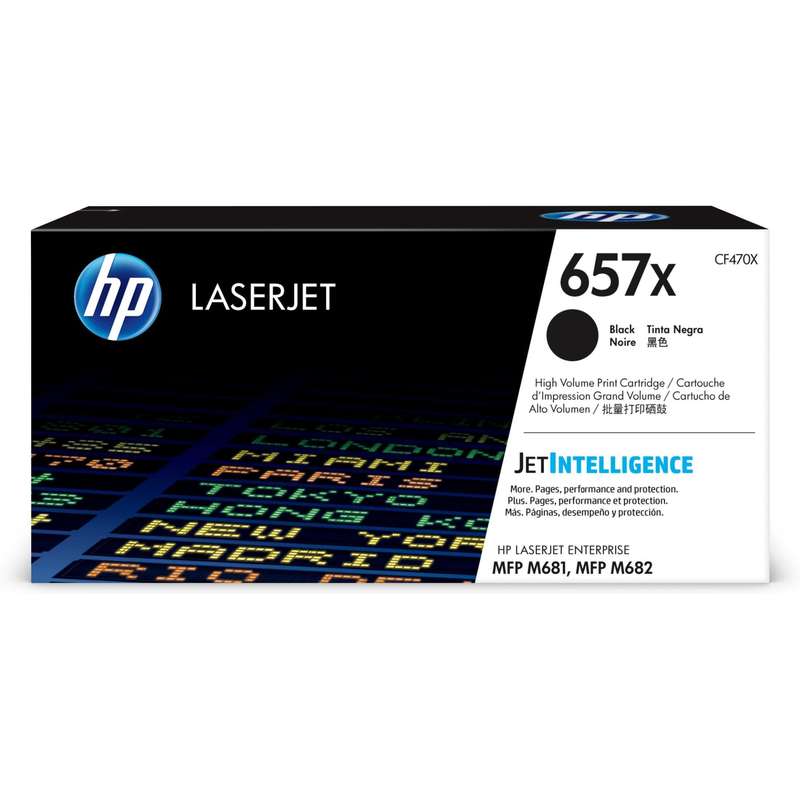 HP 657X Black High Yield Toner Cartridge 28,000 Pages Original CF470X Single-pack