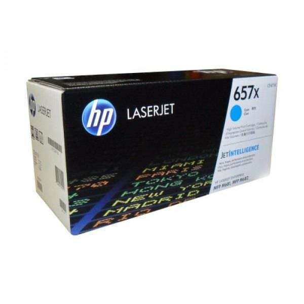 HP 657X Cyan High Yield Toner Cartridge 23,000 Pages Original CF471X Single-pack