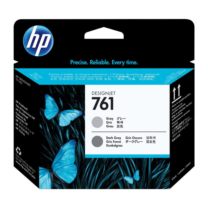 HP 761 Gray/Dark Gray Designjet Original Printhead CH647A